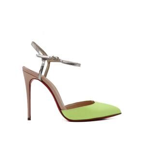 Christian Louboutin Rivierina Color-Block Patent Leather Sandals Size 36.5